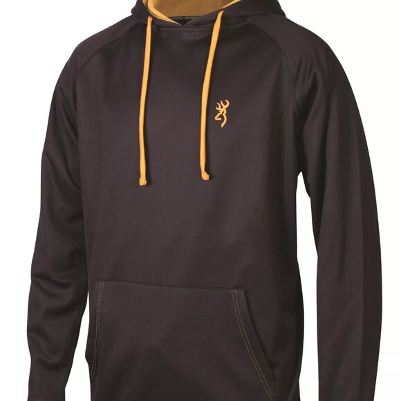 Browning Men's Performance Hoodie Black & Gold Hooded Sweatshirt - Picture 1 of 1
